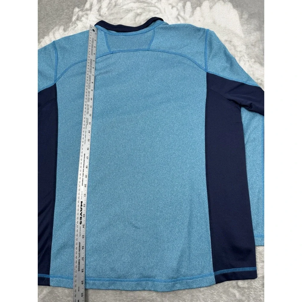 North Face 1/4 Zip Pullover Mens XL Blue Sweatshirt Jacket Light Fleece Trail
